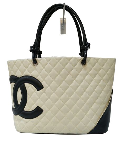 chanel cambon tote white|chanel cambon tote review.